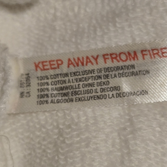 Free People Crystal Sport Joggers Embroidered Ribbed Waist Ivory Red Gold Large - Picture 16 of 16